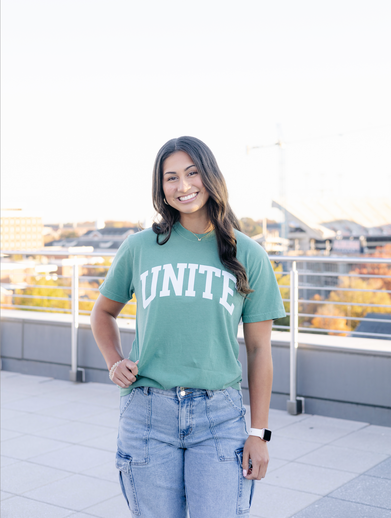 Green Varsity Tee