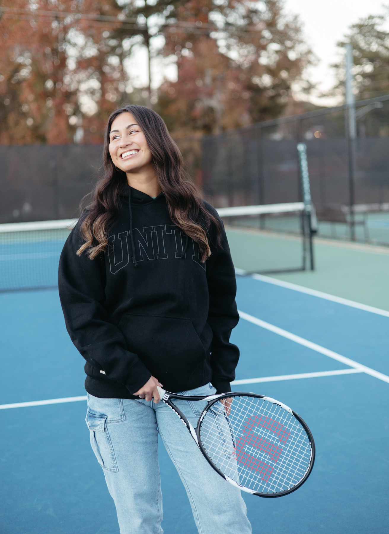 Black Varsity Hoodie